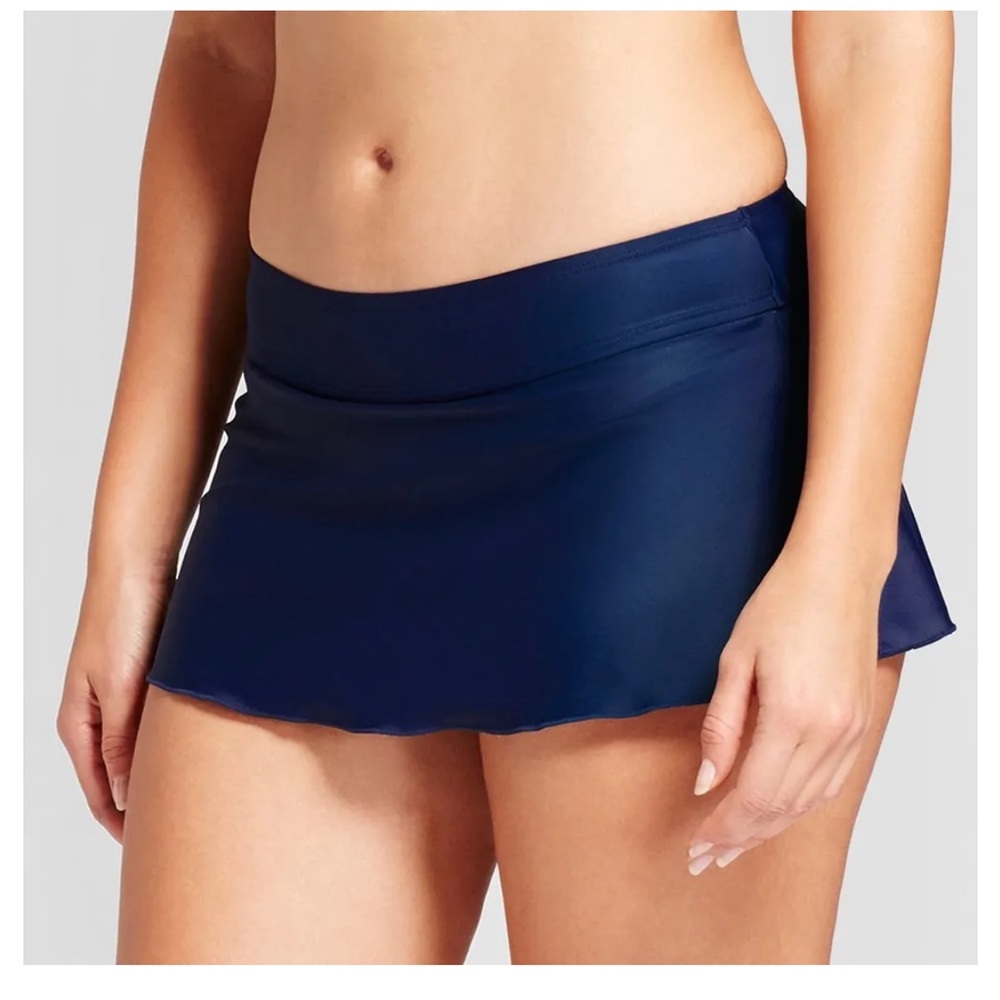 2/$30 💥 Merona swimming suit navy blue skirt